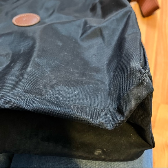 Longchamp Nylon Le Pliage Hobo Crossbody Bag - Black - Picture 7 of 11